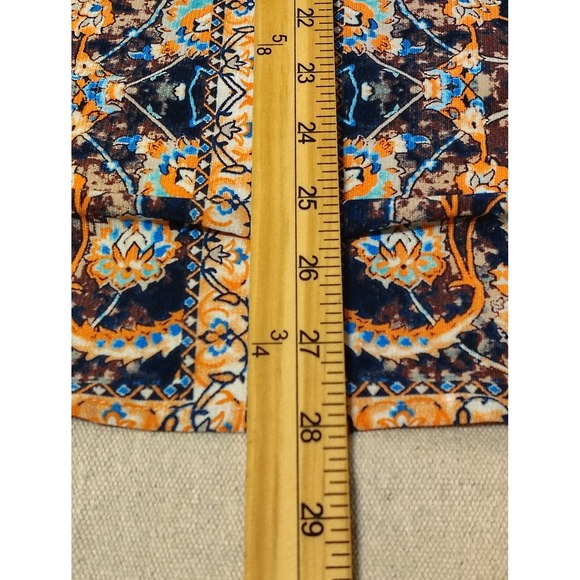 NYGARD Bohemian Hippie Abstract Print High-Low Tunic Top Women's Petite Large O - Picture 6 of 7